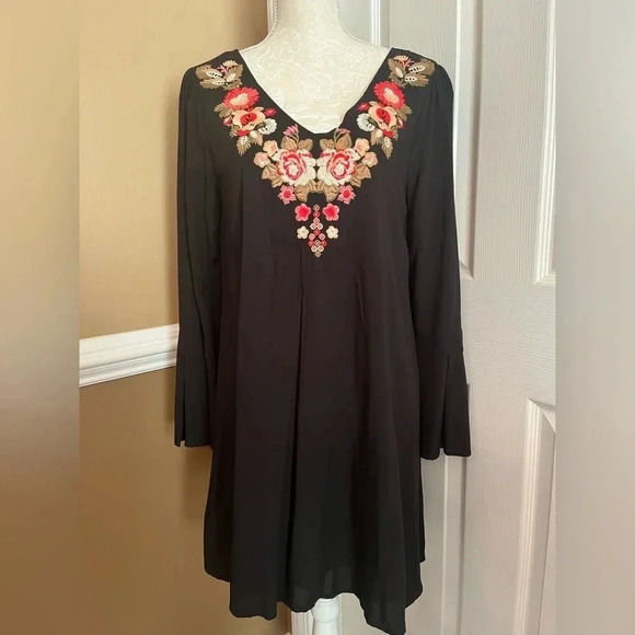 Altar’d State Black Dress with Embroidery - Picture 8 of 9